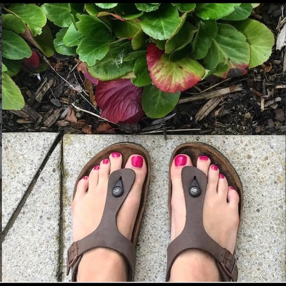 NWT BIRKENSTOCK GIZEH BIRKO-FLOR NUBUCK THONGS - Picture 7 of 13